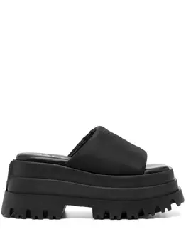 Босоножки Delicious 90 на платформе NAKED WOLFE, черный