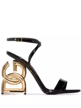 Босоножки DG Pop Keira 105 DOLCE & GABBANA, черный
