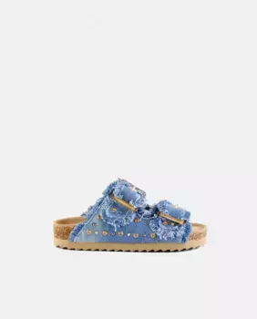 Босоножки для девочек Colors of California, цвет Azul denim