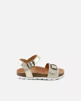 Босоножки для девочек из кожи шампанского Eli 1957, золотой