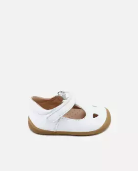 Босоножки для младенцев из перфорированной кожи с застежкой-липучкой Eli 1957, белый