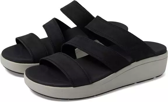 Босоножки Ellecity Slide KEEN, цвет Black/Drizzle