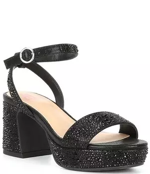 Босоножки Ellie-Girl на платформе со стразами для девочек GB (для малышей), черный