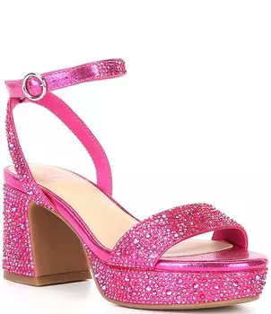Босоножки Ellie-Girl на платформе со стразами для девочек GB (для малышей), розовый