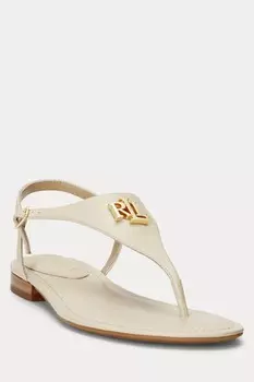 Босоножки Ellington из кожи наппа Lauren Ralph Lauren, бежевый