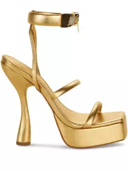 Босоножки Elodie на платформе Cult Gaia, золотой