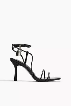 Босоножки emberley на каблуке Public Desire, черный