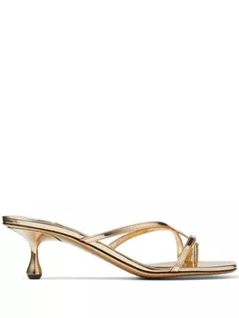 Босоножки Etana 50mm Jimmy Choo, золотистый