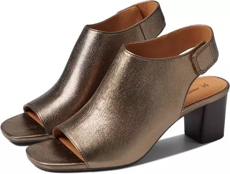Босоножки Evelyn Open Toe Bootie Johnston & Murphy, цвет Bronze Metallic Sheepskin