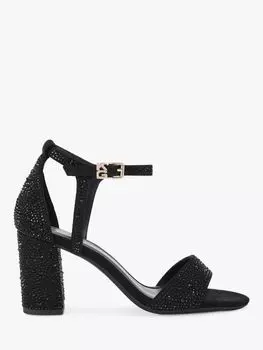 Босоножки Faryn Bling с декором на блочном каблуке KG Kurt Geiger, черный