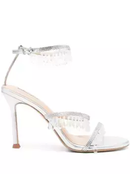 Босоножки Flamenca 100 Lola Cruz, серебяный