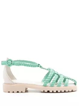Босоножки Flanner Sarah Chofakian, зеленый