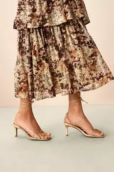 Босоножки Forever Comfort на каблуке Next, желтый