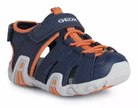 Босоножки Geox "B SANDAL KRAZE", с застежкой-липучкой на пятке, оранжевый