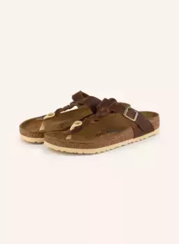 Босоножки gizeh Birkenstock, коричневый