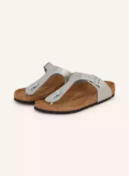 Босоножки gizeh Birkenstock, серебряный