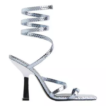 Босоножки H&amp;M Angled Heels, серебристый