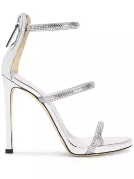 Босоножки Harmony 120 Giuseppe Zanotti, серебяный