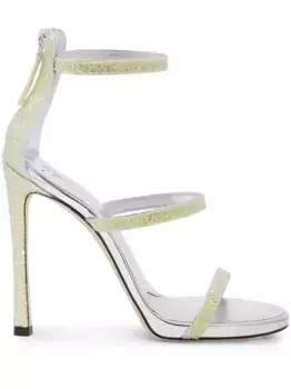 Босоножки Harmony с блестками Giuseppe Zanotti, желтый