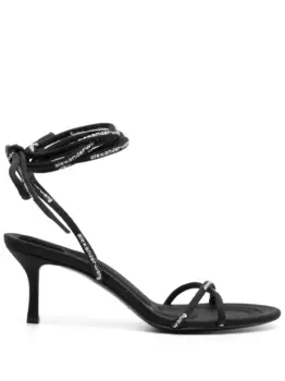 Босоножки Helix 65 со шнуровкой Alexander Wang, черный