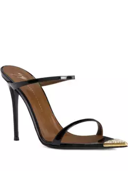 Босоножки Intriigo Jewelry 105 с кристаллами Giuseppe Zanotti, черный