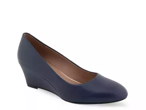 Босоножки Iris Wedge Aerosoles, Navy Leather