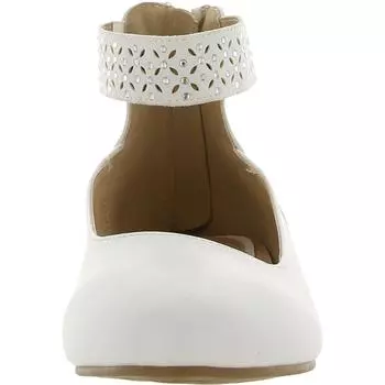 Босоножки из искусственной кожи Ayden для девочек с лазерной резкой Nine West, белый