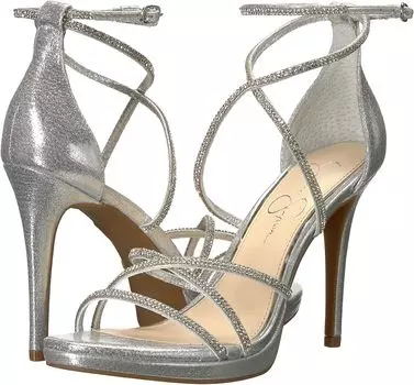 Босоножки Jaeya Jessica Simpson, цвет Platinum Shimmer Sand Fabric