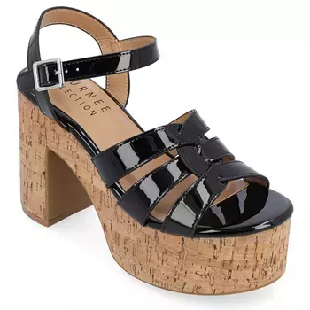 Босоножки Jania на платформе и каблуке Journee, черный