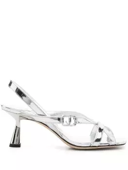 Босоножки Jess 70 Jimmy Choo, серебряный
