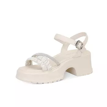 Босоножки Jessica Sophia Slide, бежевый/серебристый