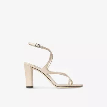 Босоножки Jimmy Choo Azie на кожаной подошве с каблуком, золотой