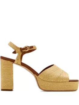 Босоножки Jodie 90 на платформе STAUD, нейтральный