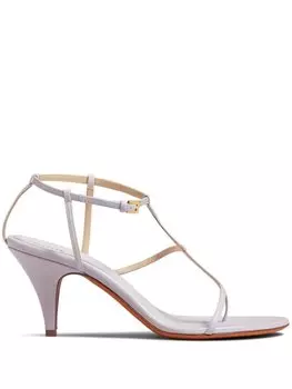 Босоножки Jones 75 на каблуке KHAITE, фиолетовый