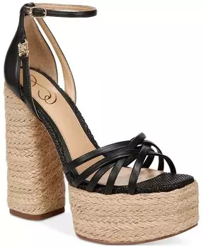 Босоножки Kade на платформе с ремешком на щиколотке Sam Edelman, черный