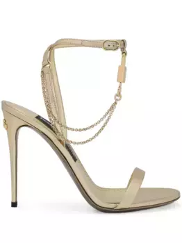 Босоножки Keira 105 DOLCE & GABBANA, золотой