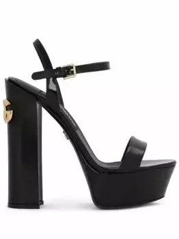 Босоножки Keira 145 на платформе DOLCE & GABBANA, черный