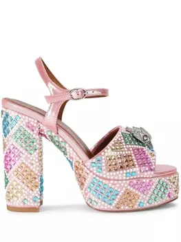 Босоножки Kensington 125 с кристаллами Kurt Geiger London, розовый