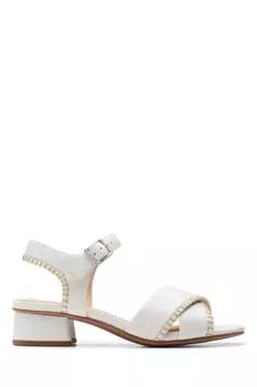 Босоножки Lea serina35 с крестовиной Clarks, белый