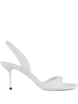 Босоножки Lidia 75 с открытым носком Paris Texas, белый