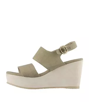 босоножки Lily на танкетке APC, хаки