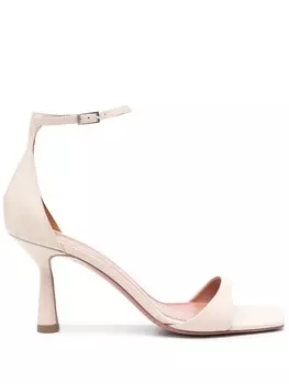 Босоножки Lina на каблуке Giuliano Galiano, нейтральный цвет