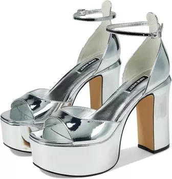 Босоножки Liya Nine West, цвет Silver Metallic Mirror