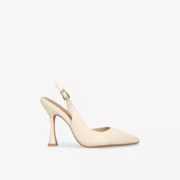 Босоножки-лодочки Kg Kurt Geiger Aria2 на каблуке с ремешком из искусственной кожи, белый
