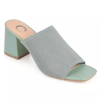 Босоножки Lorenna на широком блочном каблуке Journee, зеленый