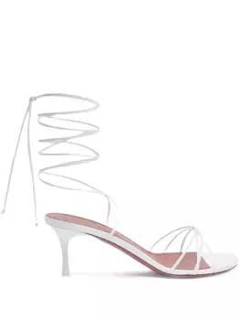 Босоножки Lori 60 Amina Muaddi, белый