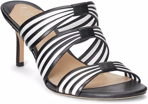 Босоножки Lorraine Heel Sandal LAUREN Ralph Lauren, цвет Black/Snow White