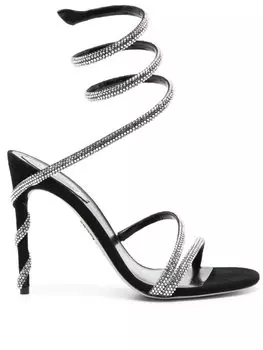 Босоножки Margot 105 со стразами Ren Caovilla, черный
