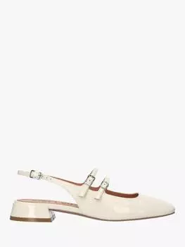 Босоножки мэри джейн из лакированной кожи hina 25 на плоской подошве Bibi Lou, кремовый