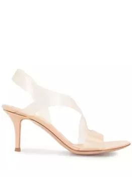 Босоножки Metropolis с ремешком на пятке Gianvito Rossi, белый